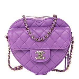 Chanel Pink Heart Bag 22S CC In Love Barbie Leather Crossbody bag Valentines